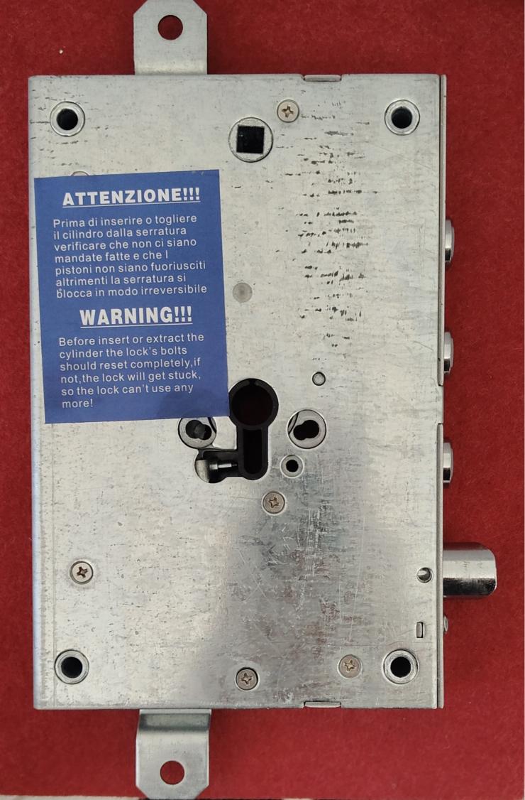 Serratura porta blindata a cilindro europeo per Mottura Securemme Torterolo 3 Catenacci
