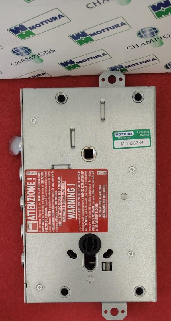 Serratura porta blindata a cilindro europeo per Cisa 3 catenacci + scivolo prolungati 10mm