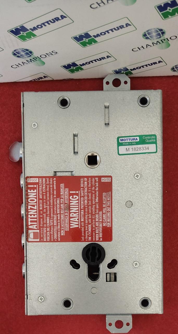 Serratura porta blindata a cilindro europeo per Cisa 3 catenacci + scivolo prolungati 10mm