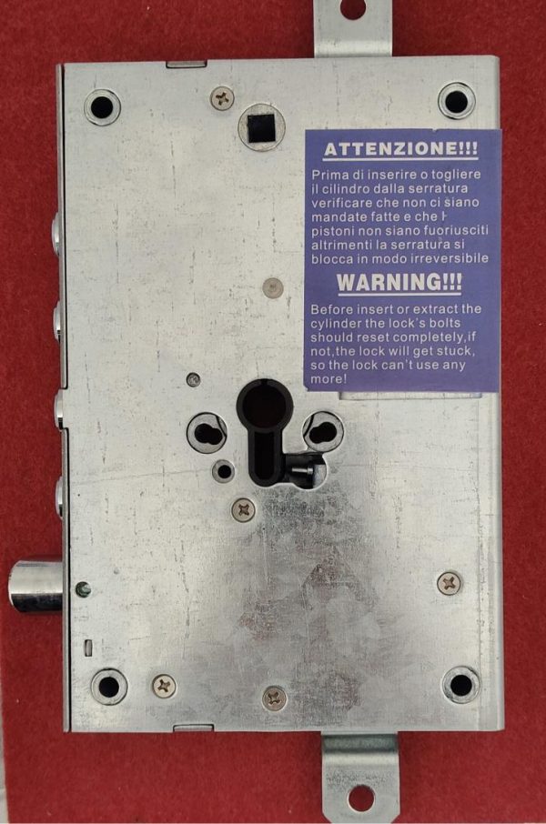 Serratura porta blindata a cilindro europeo per Mottura Securemme 4 catenacci + scivolo