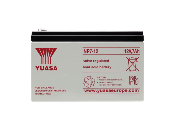 Batteria YUASA al piombo, 12V, 7Ah