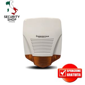 SIRENA PER ESTERNO CON LAMPEGGIANTE SIR307ALED