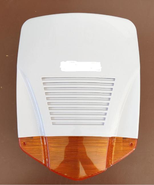 SIRENA AUTOALIMENTATA PER ESTERNO CON LAMPEGGIANTE A LED MAGNETODINAMICA