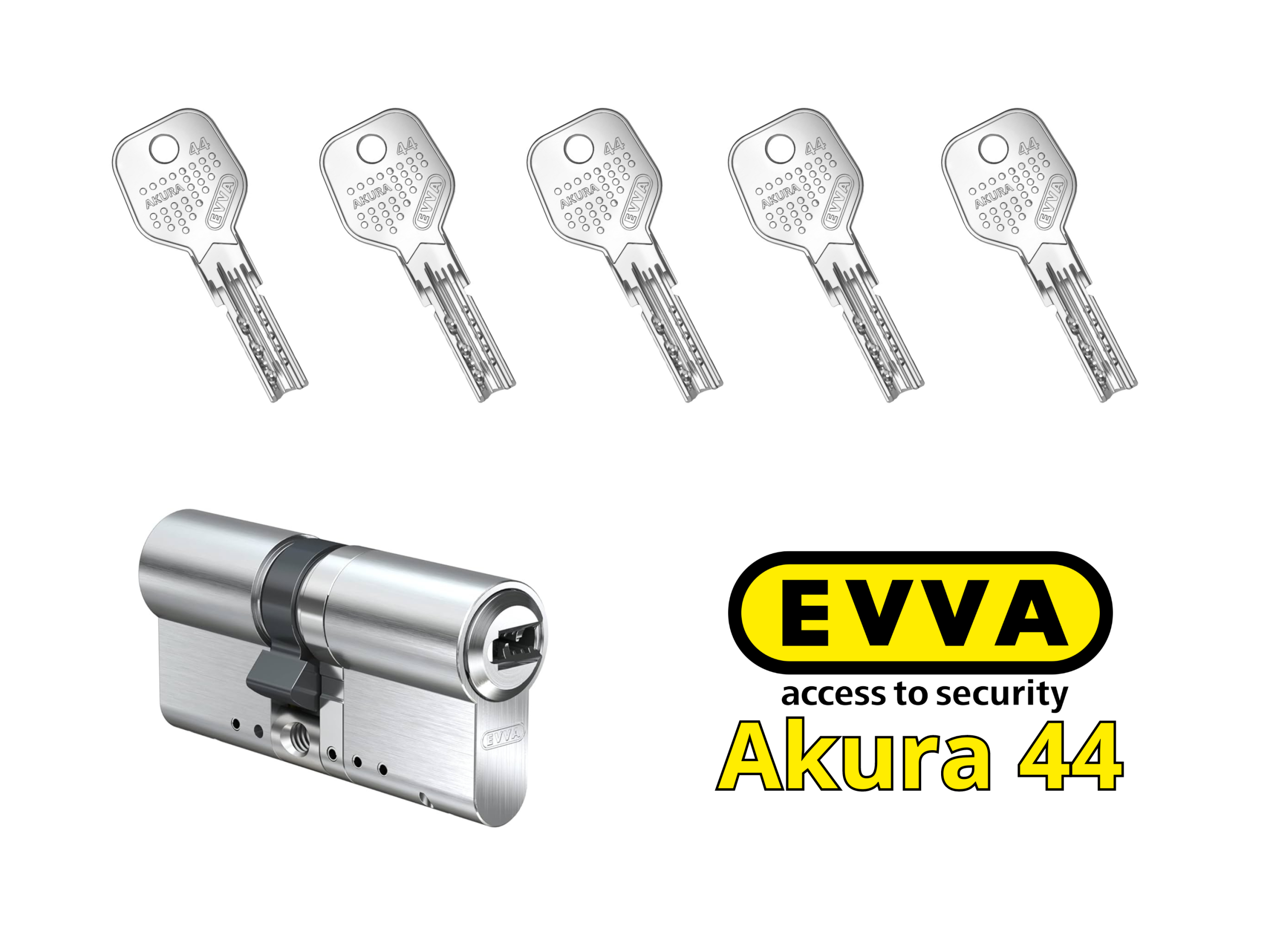 Cilindro Profilo Europeo Evva Akura 44