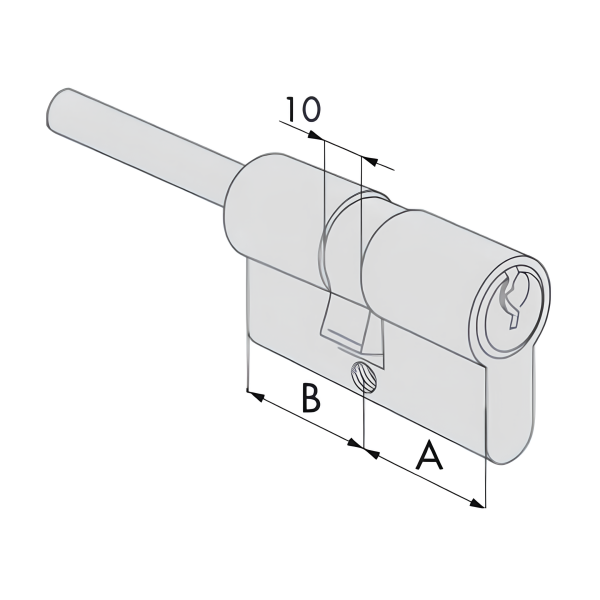 Cilindro Europeo Securemme Evo k1 con 5 chiavi - immagine 2