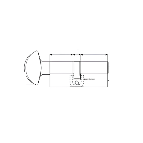 Cilindro Tokoz Pro300 con pomolo di blocco tecnologia a dischi in acciaio inox certificato 3 Stelle SKG - immagine 2