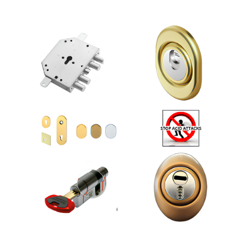 Kit aggiornamento di sicurezza porta blindata Serratura Cr 2155 e cilindro europeo Securemme K75 Evo