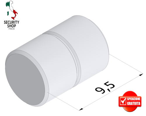 Distanziale tigia ø6,5x9,5 mm inox 303 EvoK modulare