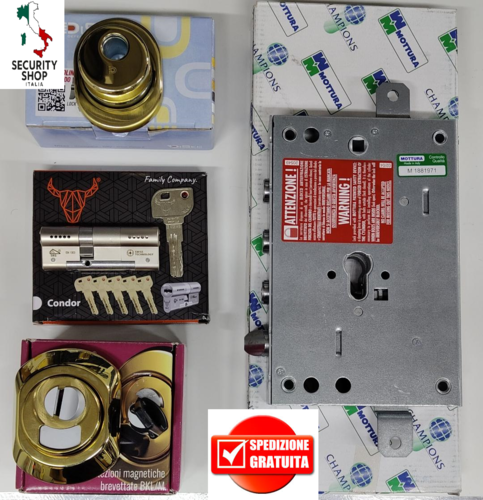 Kit Security Three BunkerLock Profilo Europeo Porte Blindate