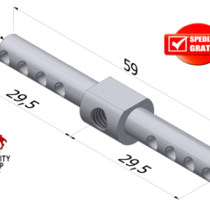 Steel bar cilindro EvoK TOP INOX ø6xl.60 (31/36/41-31/36/41) mm