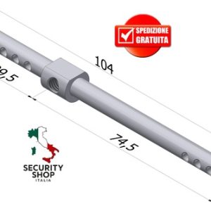 Steel bar cilindro EvoK TOP INOX ø6xl.105(31/36/41-76/81/86)mm
