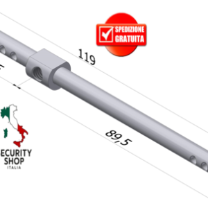 Steel bar cilindro EvoK TOP INOX ø6xl.120-31/36/41-91/96/101mm
