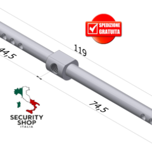 Steel bar cilindro EvoK TOP INOX ø6xl.120(46/51/56-76/81/86)mm