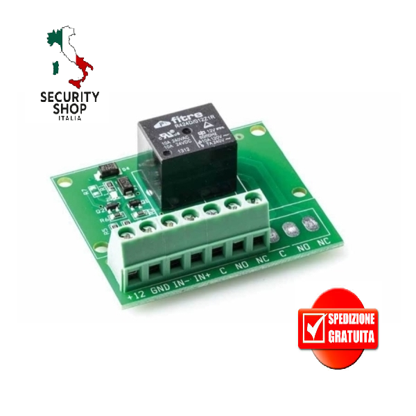 Circuito 1 Relè 12Vdc 3A VENITEM RA/T 25.100.141