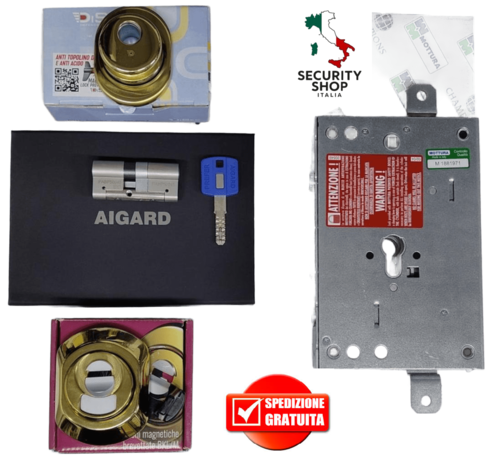 Kit Security Four BunkerLock Profilo Europeo Porte Blindate
