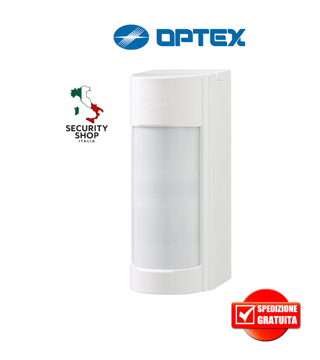 Rivelatore da esterno infrarosso a batteria basso assorbimento