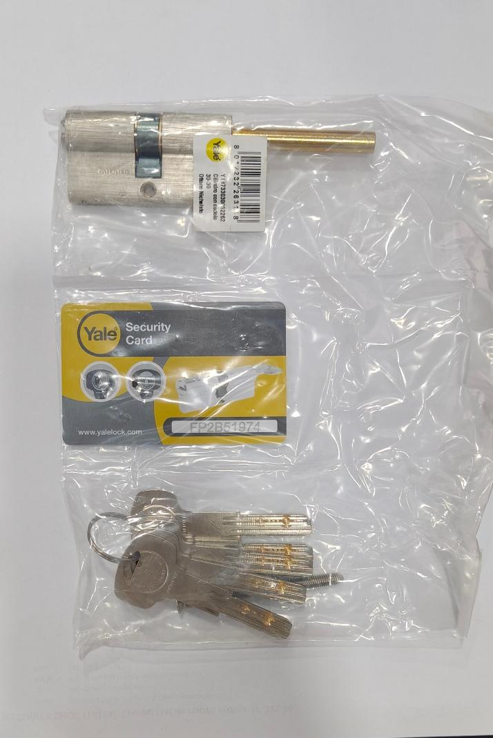 Cilindro Profilo Europeo Yale 30.30 codolo per Porte Blindate